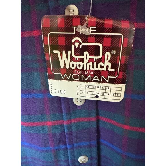 Woolrich Vintage Flannel Button Down Shirt Matching Skirt Sz M/L USA Made NWT - Picture 3 of 13